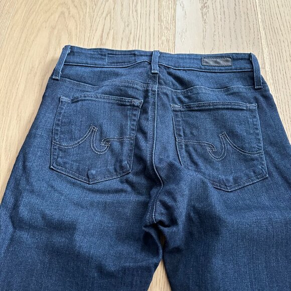 AG Farrah High-Rise Skinny, Dark Wash, VERY Stretchy, 27R, Ankle length 26" - Picture 7 of 8